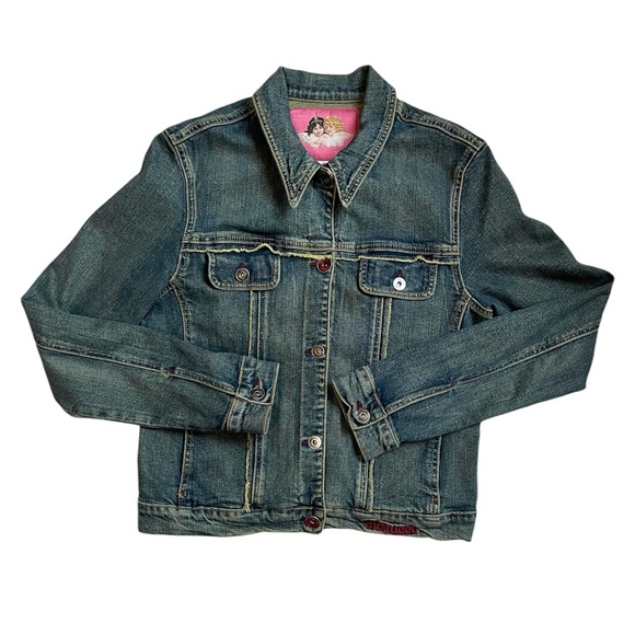 Vintage y2k Fiorucci floral denim jacket - Picture 6 of 17